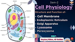 Cell Physiology MBBS 1st Year  Guyton chapter2 Sembulingam General physiology item2 [upl. by Amalburga287]