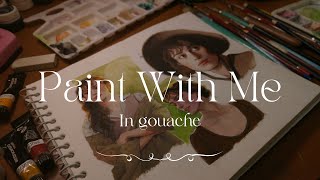 ˚˖𓍢ִ໋🦢˚PAINT WITH ME Elizabeth Bennet In Gouache๋࣭ ⭑⚝ [upl. by Aela]