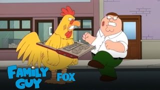 Epic Chicken Fight  Season 10  FAMILY GUY [upl. by Lleumas]