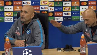 Spalletti protesta dopo Napoli Milan 11 😡 Schiaffo sul tavolo in conferenza 👊 [upl. by Ativak423]