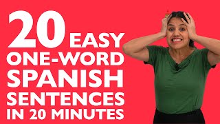 Learn Spanish in 20 minutes 20 easy Spanish sentences you need to know [upl. by Harrietta947]