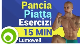 Pancia piatta  Esercizi Addominali in Piedi  15 Minuti [upl. by Ullyot]