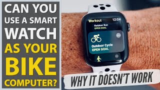 Can You Use A Smart Watch As Your Bike Computer applewatch biketechnology [upl. by Etnovert]