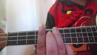 THE HARDER THEY COME  JIMMY CLIFF Lefthand ukulele lesson chords Track Playalong [upl. by Nylatsyrc]