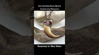 Electroformed Bear Claw and Cougar Claw Necklaces made by Niko Nimba [upl. by Graniah499]