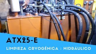 Limpieza criogénica  limpieza unidad hidráulica  Cryoblaster [upl. by Dibru]