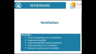 Webinaire STD Perfectionnement ventilation et calcul aéraulique [upl. by Frendel13]