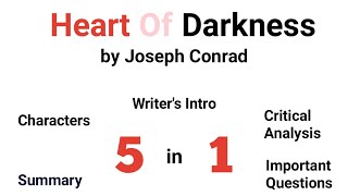 Heart of Darkness by Joseph Conrad in Hindi Summary Explanation and full Analysis [upl. by Napas938]