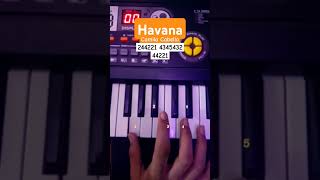 Havana  Camila Cabello Easy Piano Tutorial tiktok viral shorts [upl. by Bouton424]