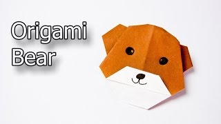 Cómo hacer un oso de Origami [upl. by Kreda]