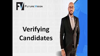 التحقق من المرشحين Verifying Candidates  توظيف [upl. by Anemaj]