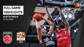 Bamberg Baskets vs ratiopharm ulm  Full Game Highlights  BBL Pokal Achtelfinale [upl. by Boyden319]