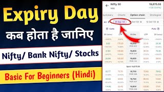 Expiry Day कब होता है Fin Nifty Bank Nifty amp Stocks  Monthly and Weekly Expiry  Sunil Sahu [upl. by Karlow638]