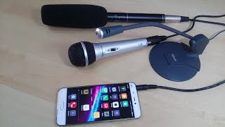Conectar Micrófono Externo Condensador Dinámico en teléfonos Android [upl. by Helms]