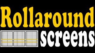 Rollaround Screens warehouse door screen assembly MP4 [upl. by Barbur]