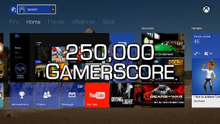 250000 GAMERSCORE Looking over my Gamercard amp talking about games [upl. by Idieh]