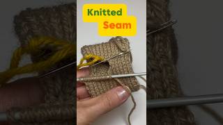 Knitted invisible seam loop in loop along the front loops [upl. by Kaye69]