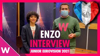 Enzo France Junior Eurovision 2021 quotTic Tacquot  INTERVIEW [upl. by Esilrahc699]