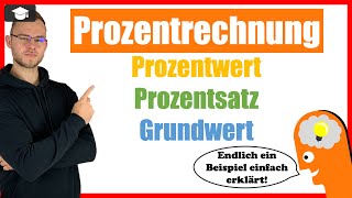 Prozentrechnung Grundlagen einfach erklärt  Formeln [upl. by Azelea]