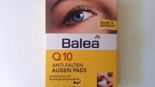 Im Test  Balea Augenpads anti Falten [upl. by Mylan]