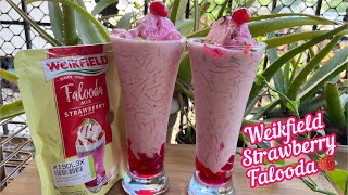 Weikfield Falooda Mix Recipe  Weikfield Strawberry Falooda  Weikfield Falooda Mix [upl. by Nage]