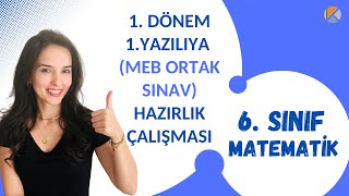 100 aldıran 6SINIF MATEMATİK 1DÖNEM 1ORTAK YAZILI HAZIRLIK ÇALIŞMASI [upl. by Alrzc]