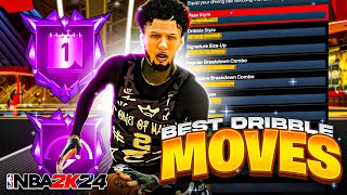 NEW UPDATED BEST SEASON 2 COMP DRIBBLE ANIMATIONS For EVERY GUARD HEIGHT FASTEST COMBOS NBA 2K24 [upl. by Ybrik]