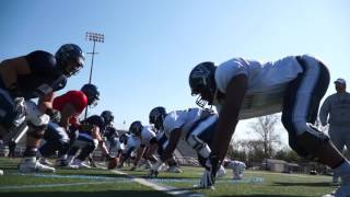 Villanova Football April 22 2017  Sights and Sounds of Spring Ball with Coach Pennypacker [upl. by Halyhs]