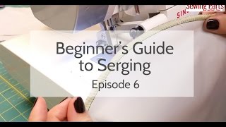 Beginners Guide to Serging Ep 6 Corners and Curves [upl. by Mathia]