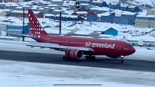 Live Nuuk Airport Tuukkaq 1 arrival 28112024 [upl. by Gibson]