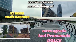 Beograd na vodinova zgrada DOLCE kod Galerijezavršena Kula Beograd sve teraseprijem radnika hotel [upl. by Giustino]