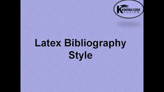 Bibliography Style  LATEX  IEEE  ACM  APA  Bibtex [upl. by Latty621]