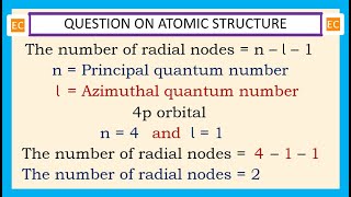 OQV NO – 352 How many radial nodes are present in the 4p orbital [upl. by Berlauda]