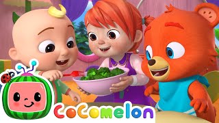 Yes Yes Vegetables Baby Animal Version  CoComelon Nursery Rhymes amp Kids Songs [upl. by Eads503]