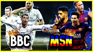 MSN vs BBC La rivalidad que dividió al mundo del fútbol  Real Madrid vs Barcelona [upl. by Thaddaus736]