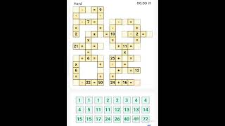 Cross Math  Math Puzzle  Math Game  Arithmetic practice [upl. by Ynad]