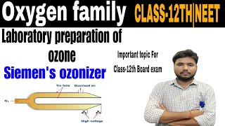 Chemistry siemens ozonizer Laboratory preparation of ozone Ozone Class12th CBSE [upl. by Baras]