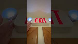 Testing a generic led exit sign combo with no reflectors [upl. by Anauj605]