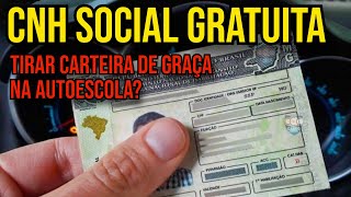 COMO TIRAR CNH SOCIAL POPULAR GRATUITA 2024 [upl. by Hassi]