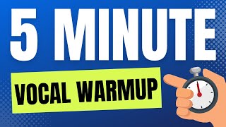 5 MINUTE VOCAL WARM UP Vocal Exercises For Guys [upl. by Etneciv339]