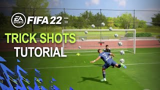 FIFA 22 TOP 5 FANCY TRICK SHOTS TO USE IN FUT 22  FANCY amp EFFECTIVE SKILLS TUTORIAL [upl. by Lehplar]