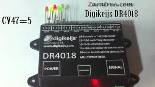 Digikeijs DR4018  modos de funcionamiento programación [upl. by Emelen]