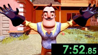 Speedrunning Every Hello Neighbor Alpha [upl. by Bidget]