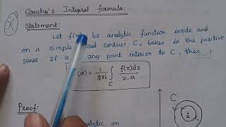 length of CCauchys integral theorem Cauchys integral formula simplyamp multiple connected region [upl. by Amling959]