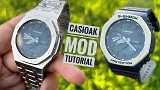 GShock 2100 Mod Tutorial  CasiOak [upl. by Notxarb]