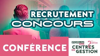 Forum des CDG 2024  Conférence  Concours et recrutement [upl. by Lecirg]