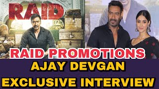 Raid Promotion Delhi Ajay Devgan and Ileana D’cruz Latest Interview Ajay Devgan Interview [upl. by Cowden]