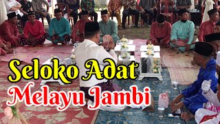 SELOKO ADAT MELAYU JAMBI  Ulur Antar Serah Terimo Adat dan Akad Nikah di Desa Sungai Duren [upl. by Wong]