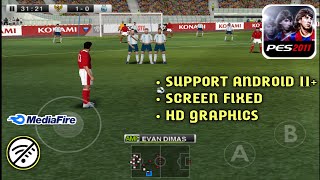 PES 2011 Android Screen Fixed Gameplay  Cuma 60 MB [upl. by Maidel601]