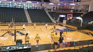 Madeline Frazier Volleyball Highlights Wofford Camp July 2023 Setter blue shirt [upl. by Ennovyhs868]